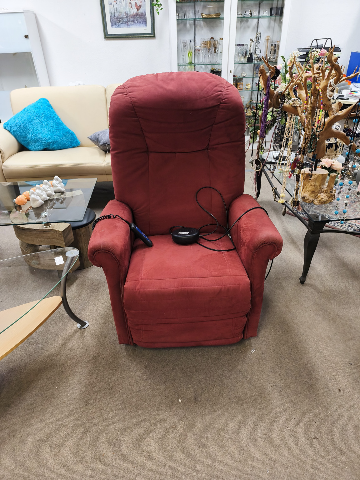 TV Sessel Himolla Fernsehsessel Columbus - rot