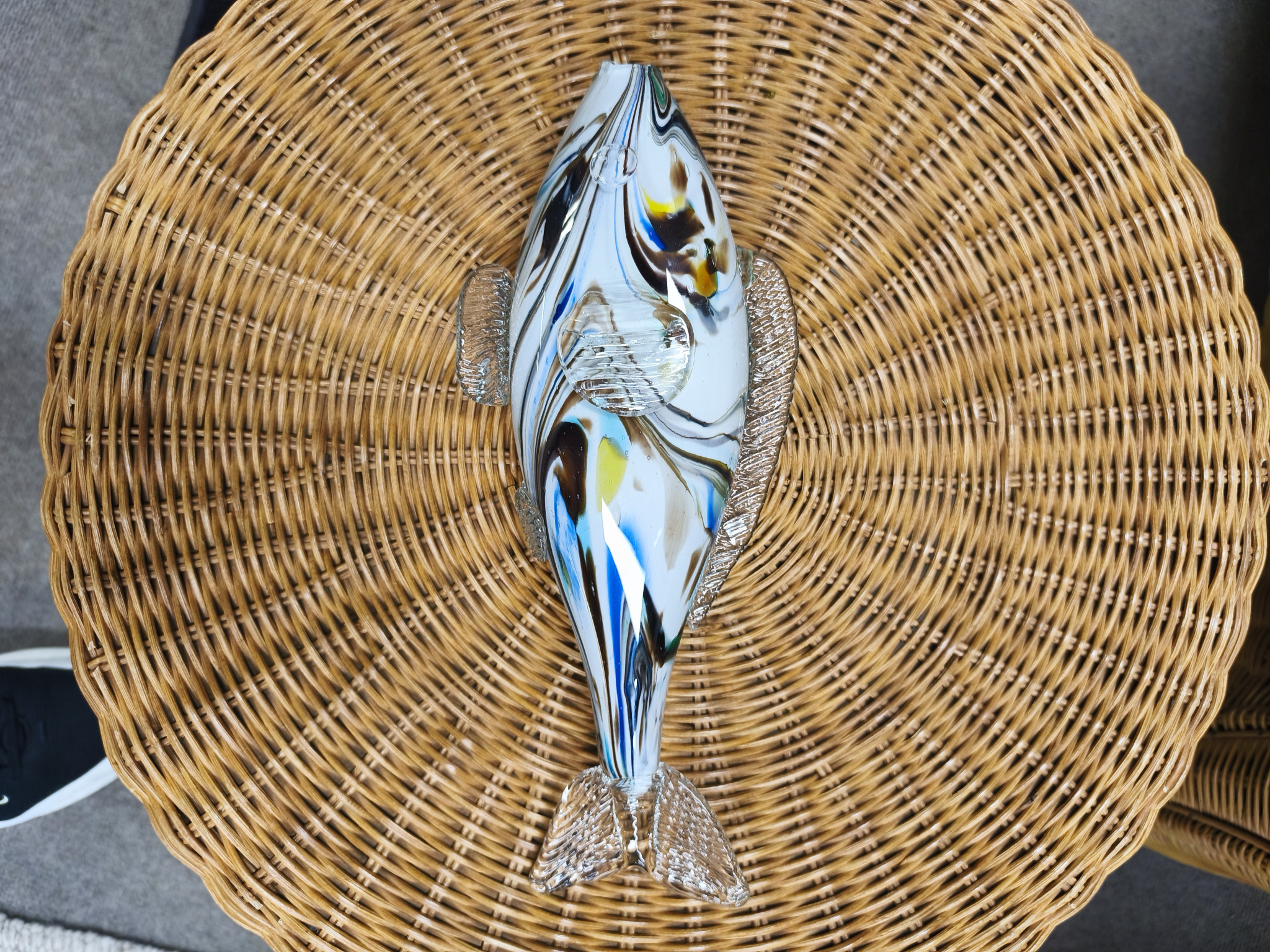 OB-Sterkrade Gro&szlig;e Fischskulptur aus Moranoglas Gro&szlig;e Fischskulptur aus Moranoglas