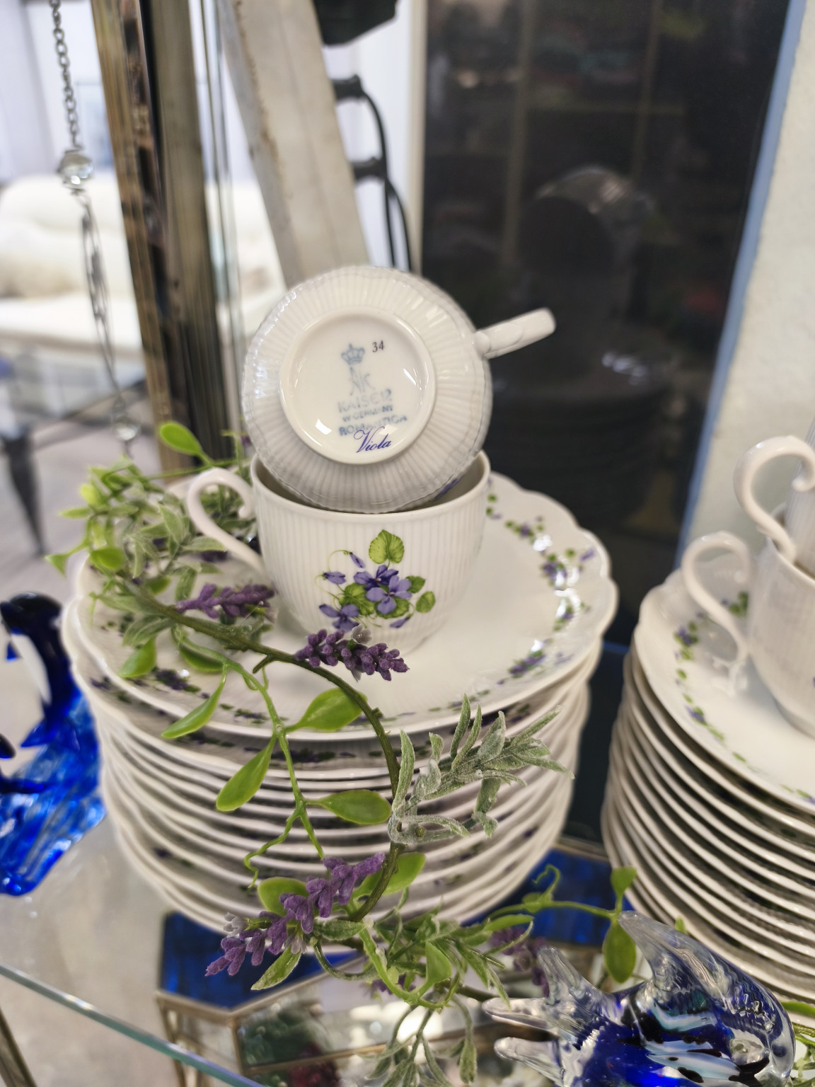 OB-Sterkrade Kaiser Viola Kaffee-Service f&uuml;r 12 Personen &ndash; zeitlos elegant & hochwertiges Porzellan